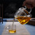 Wholesale 550ml Heat Resistant Glass Teapot with Tea Strainer and Colorful Handle