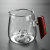 Wholesale Chinese Kungfu Clear Borosilicate Snow Mountain Glass Cup with Wooden Handle