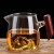 Wholesale Chinese Kungfu Clear Borosilicate Snow Mountain Glass Cup with Wooden Handle