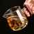 Wholesale Chinese Kungfu Clear Borosilicate Snow Mountain Glass Cup with Wooden Handle