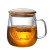 Wholesale Three Piece Set Clear Borosilicate Glass Cup for Tea with Tea Infuser