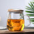 Wholesale Three Piece Set Clear Borosilicate Glass Cup for Tea with Tea Infuser