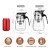 CnGlass 30.5oz Heat Resistant Borosilicate Glass Teapot Tea Maker with Removable Infuser Glass Coffee Kettle for Coffee Bean
