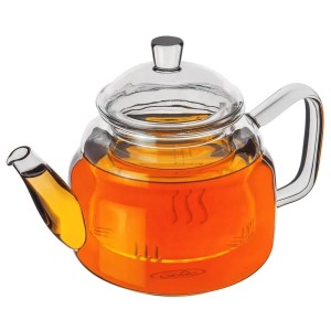 CnGlass 500ML High Quality Mouth Blown Borosilicate Glass Stovetop Safe Teapot with Removable Infuser
