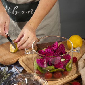 Factory Direct Hot Sale Transparent Pyrex Glass Cooking Pot for Kitchen