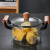 Wholesale New Design High Borosilicate Glass Cooking Pot Set with Wooden Handle