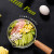 Transparent Glass Cooking Pot Pyre Glass Milk Pan Mini Saucepan with Wooden Handle