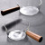 Transparent Glass Cooking Pot Pyre Glass Milk Pan Mini Saucepan with Wooden Handle