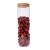New Round Transparent Glass Storage Jars with Threaded Wooden Cover