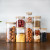 Multiple Models Square Glass Jar Airtight High Borolicicate Glass Jar with Bamboo Lid