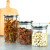 Round Food Storage Jar with Stainless Lid Spice Jar for Candy Kitchen Airtight Jar