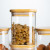 Multiple Models Square Glass Jar Airtight High Borolicicate Glass Jar with Bamboo Lid