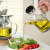 600ml 800ml Food-grade Lead-Free Glass Dispenser Oil Pot with Stainless Steel Lid