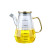 Best Seller Creative High Borosilicate Glass Oil and Vinegar Pot with Lid