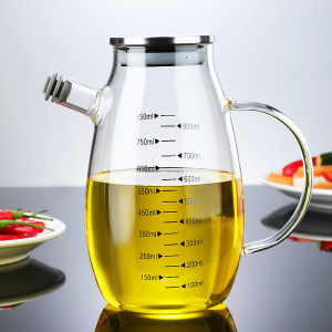 Eco-friendly Recycled Borosilicate Glass Oil and Vinegar Bottles Dispenser for Kitchen