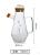 Wholesale Lead Free High Borosilicate Glass Olive Oil Dispenser Bottle for Kitchen