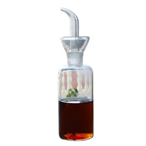 200ml 300ml 500ml Handmade Clear Borosilicate Glass Oil Vinegar Dispenser Pot