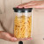 Cylindrical Glass Jar with Lid Heat Resistant Borosilicate Glass Food Jar with Airtight Lids