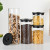 Cylindrical Glass Jar with Lid Heat Resistant Borosilicate Glass Food Jar with Airtight Lids