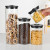 Cylindrical Glass Jar with Lid Heat Resistant Borosilicate Glass Food Jar with Airtight Lids