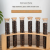 2023 New High Borosilicate Round Bottom Glass Tube for Coffee Beans Spice Display with Airtight Bamboo Lid and Wood Holder