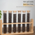 2023 New High Borosilicate Round Bottom Glass Tube for Coffee Beans Spice Display with Airtight Bamboo Lid and Wood Holder