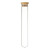 2023 New High Borosilicate Round Bottom Glass Tube for Coffee Beans Spice Display with Airtight Bamboo Lid and Wood Holder