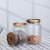 350 500 750 1000 1700ml Round Shape High Borosilicate Glass Storage Jar Food Container with Bamboo Wooden Lids