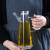 Kitchen Glass Oil Pot with Handle Leak-proof Stainless Steel Lid Oil Bottle Transparent Scale Soy Sauce Vinegar Oil Tank