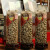 Large Capacity Glass Bottle with Lid Orange Peel Storage Tank Large Caliber Tea Bottle