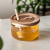 Hot Selling Honey Jar Glass Container Holder with Wooden Acacia Lid and Dipper High Quality Glass Food Storage Jar with Lid