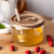 Hot Selling Honey Jar Glass Container Holder with Wooden Acacia Lid and Dipper High Quality Glass Food Storage Jar with Lid
