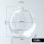 Custom Empty Clear Perfume Spray Bottles Round Glass Perfume Bottle with Atomizer Black Cap