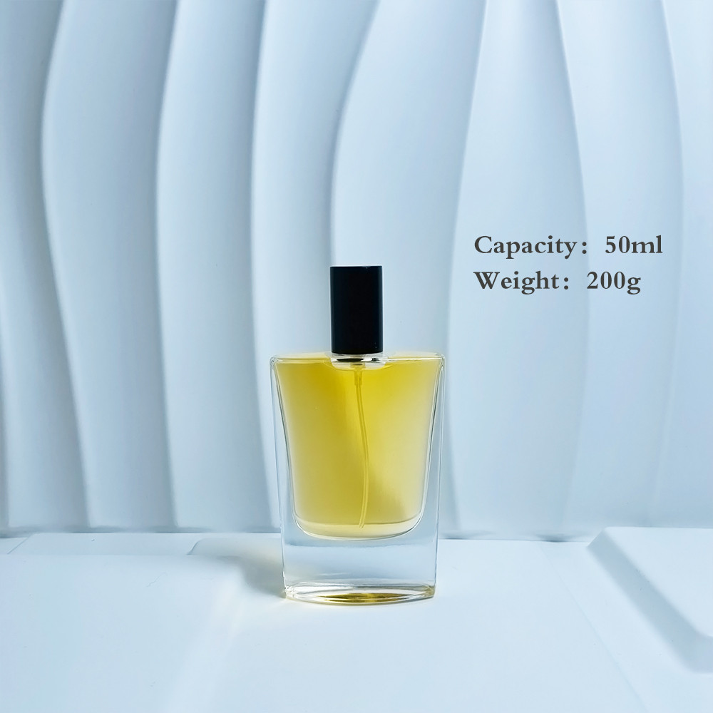 Whosale 50Ml Luxury Square Waist Perfume Bottle Factory Directly Sells Refillable Clear Glass Spray Perfume Bottles