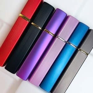 Wholesale 12Ml Empty Square Silver Aluminium Pocket Refill Perfume Atomizer Spray Mist Bottle for Cosmetic Packaging
