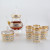 Wholesale Glassware Food Grade Nordic Drinkware Tumblers Borosilicate Tea Pot and Teacup Set