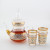 Wholesale Glassware Food Grade Nordic Drinkware Tumblers Borosilicate Tea Pot and Teacup Set