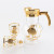 New Wholesale Golden Water Jug Glass Water Set 7pcs Glass Tumbler Jug Pitcher Set with Lid Glass Water Set