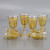 Wholesale 7pcs Plating Glass Set Gold and Silver Drinking Glass Set with Jug Water Glass Set