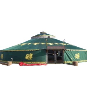 Haoting Steel Frame Hot Insulation Round Tent Tent Camping Yurt Yurt Family Camping Tent Hotel Accommodation for Sale