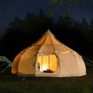 New Trend Big Extra Space Glamping Tent 3-4 Persons Water Drop Camping Outdoor Tent for Events