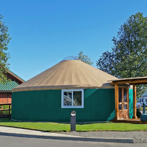 Diameter 5 Mluxury Bamboo Yurt Modern House Outdoor Yurt Living Glamping Home Camping Tent with Stove Yoga Yurt