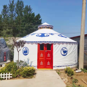PVC Fabric Luxury Camping Outdoor Prefab Weather Insulated Modern Luxury Mongolian Yurt for Sale