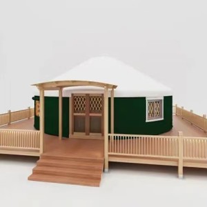 Mongolian Yurt Wood Structure 4 Layers Waterproof Sun-proof all Year Used Luxury Yurt