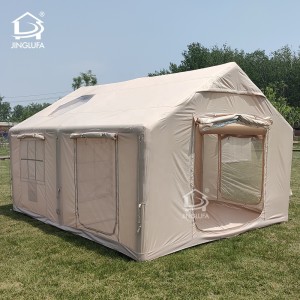 Waterproof Jinglufa Inflatable Tent Outdoor Canvas Air Camping Tent Inflatable House with Pump