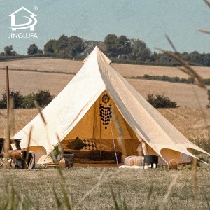 Outdoor 4m 5m 6m 4 Seasons Canvas Yurt Hotel Bell Tent Glamping for Sale