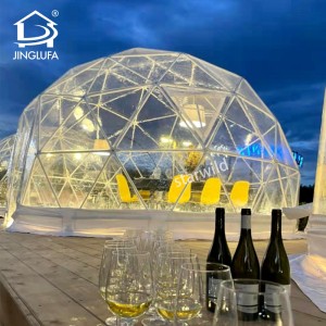 Outdoor Luxury Clear Plastic Camping Garden Dinning Pod Transparent Igloo Dome Tent