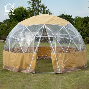 Sunshine 3.6m Small Dome Outdoor Transparent Garden Hotel Igloo Dome House Glamping Tent