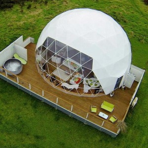 Prefab Waterproof Frame Glamping Eco Dome House Tents Hotel to Live in