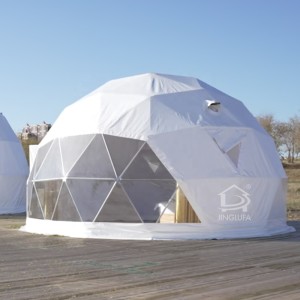 6m 10m Luxury Comfort Hemispherical Hotel PVC PC Safari Geodesic Dome Tent Glamping Resort Tent